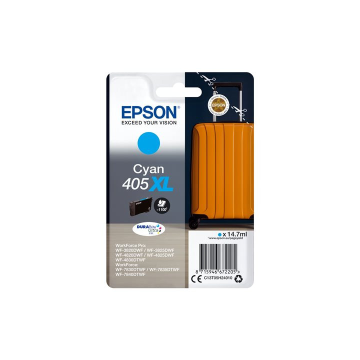 Cartuccia Originale Ciano (405XL) 405XL, C13T05H24010 EPSON Conf.1 - Pag.1100