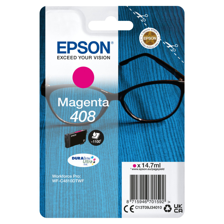 Cartuccia Originale Magenta 408, C13T09J34010 EPSON Conf.1