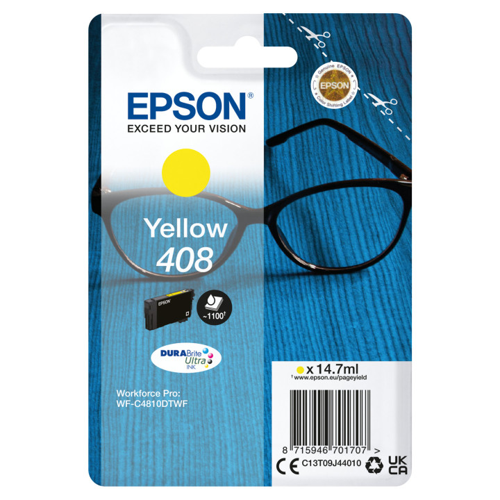 Cartuccia Originale Giallo 408, C13T09J44010 EPSON Conf.1