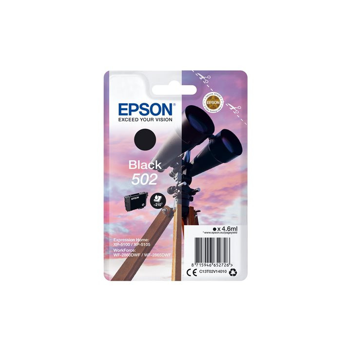 Cartuccia Originale Nero (502) 502, C13T02V14010 EPSON Conf.1 - Pag.210