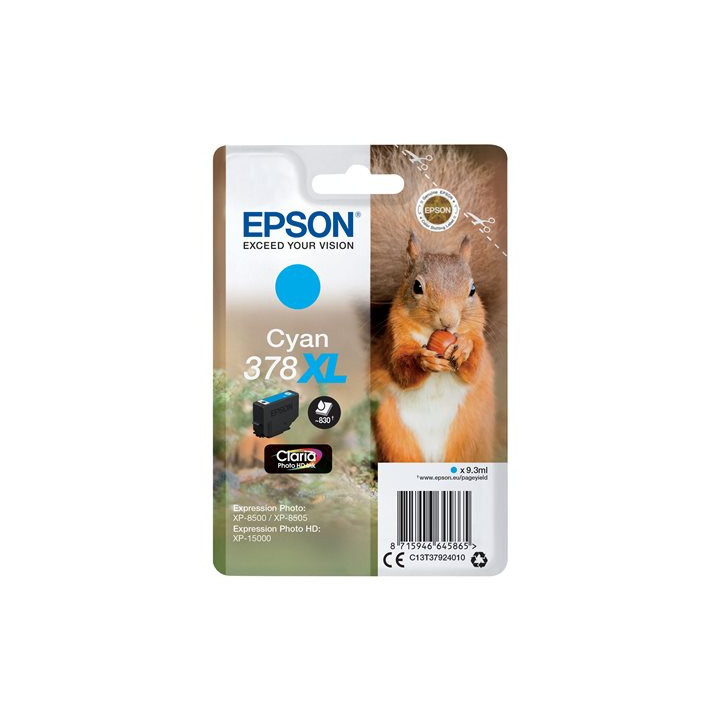 Cartuccia Originale Ciano (378XL) 378XL, C13T37924010 EPSON Conf.1 - Pag.830