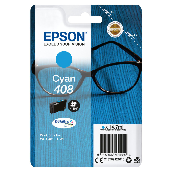 Cartuccia Originale Ciano 408, C13T09J24010 EPSON Conf.1