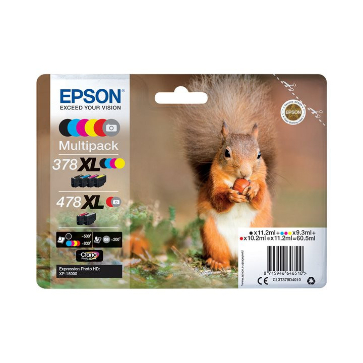 Multipack Originale (478XL+378XL) 378XL, 478XL, C13T379D4010 EPSON Conf.1