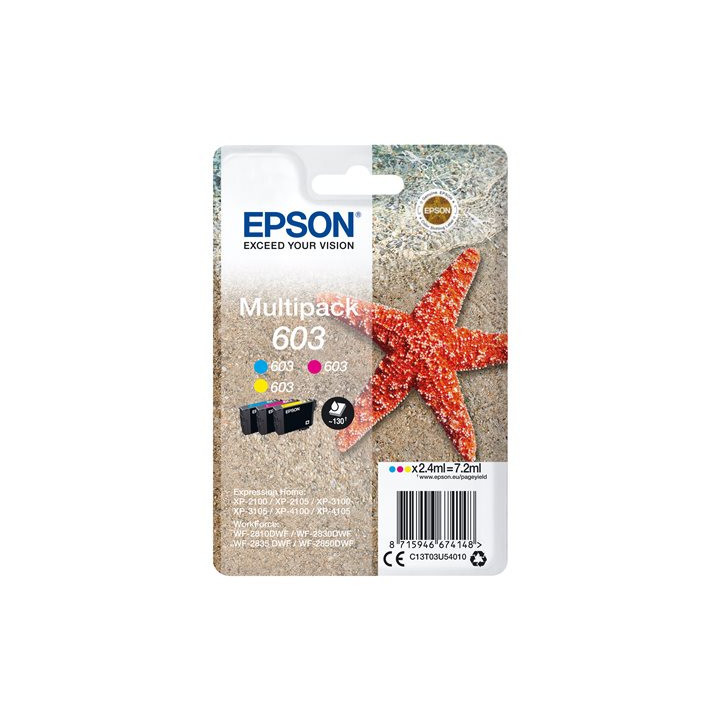Multipack Originale C/MY (603) 603, C13T03U54010 EPSON Conf.1 - Pag.130