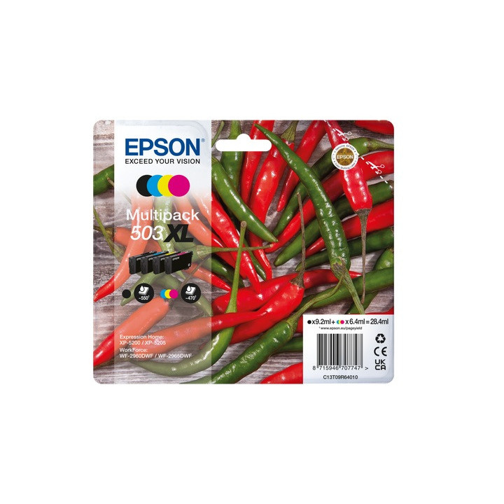 Multipack Originale B/C/M/Y (503XL) 503XL, C13T09R64010 EPSON Conf.1