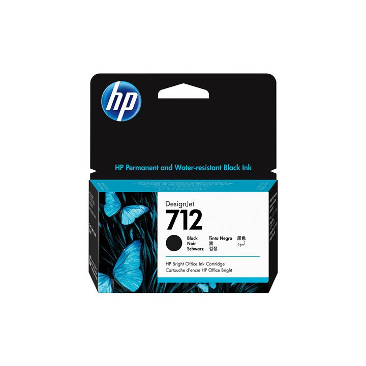 Cartuccia Inchiostro Originale Nero (712) (38 ml) 3ED70A, 712 HP Conf.1