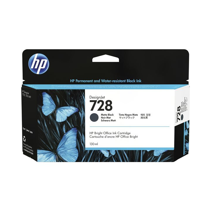 Cartuccia Inchiostro Originale Nero Opaco (728) 3WX25A, 728 HP Conf.1