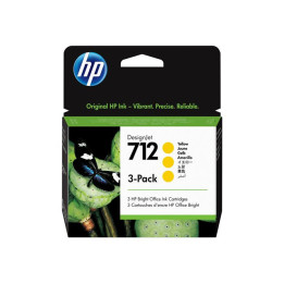 Cartuccia Inchiostro Originale Giallo 3-Pack (712) 3ED79A, 712 HP Conf.1