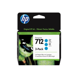 Cartuccia Inchiostro Originale Ciano 3-Pack (712) 3ED77A, 712 HP Conf.1