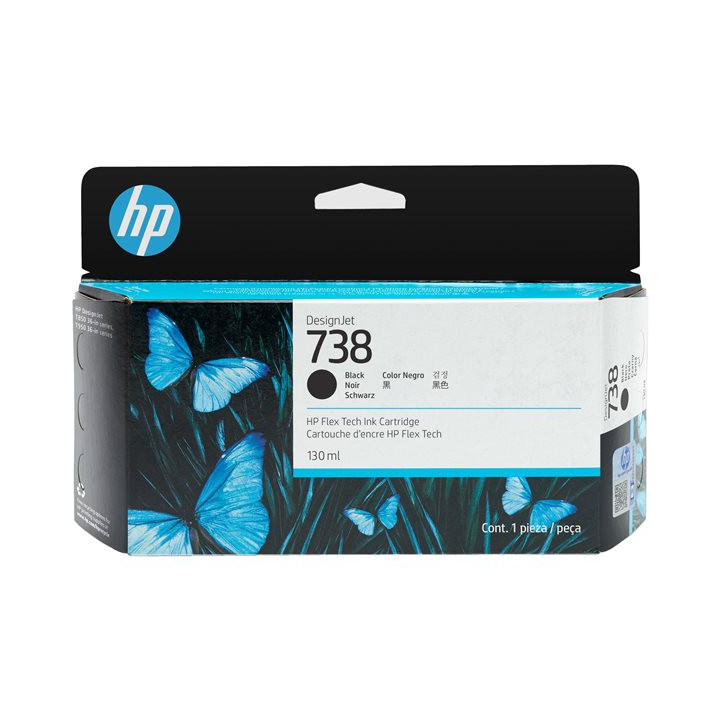 Cartuccia Originale Nero (738) (130 ml) 498N4A, 738 HP Conf.1