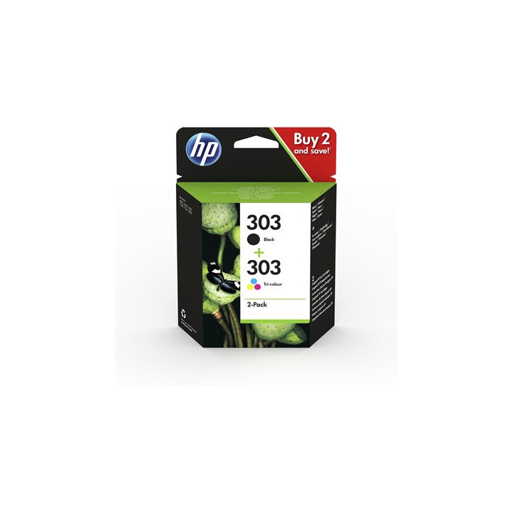 Twin Pack Originale Nero + Colori (303) 303, 3YM92A, 3YM92AE HP Conf.1