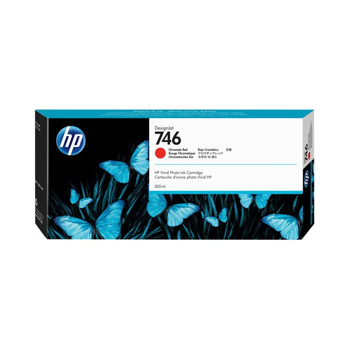 Cartuccia Inchiostro Originale Rosso Croamtico (746) 746, P2V81A HP Conf.1