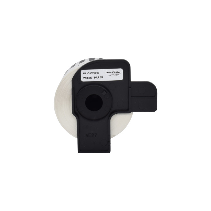 Nastro Carta Termica Compatibile Bianco (29mm x 30,48mt) DK-2210, DK-22210 BROTHER Conf.1
