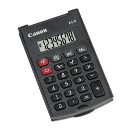 Calcolatrice tascabile AS-8 4598B001 CANON Conf.1