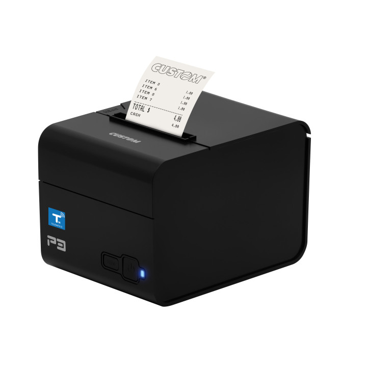 Stampante Telematica Custom P3-N RT ETH USB RS232 Nero 911MH040100733 Conf.1