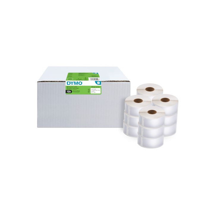 Rotoli da 1000 etichette multiuso Dymo LabelWriter 57x32 mm - value pack 12 rotoli - bianco 2093095 DYMO Conf.1