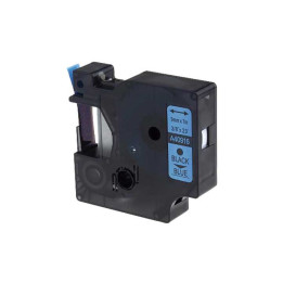 Nastro Compatibile (9mm x 7mt) Nero/Blu 40916, S0720710 DYMO Conf.1