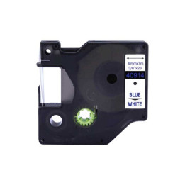 Nastro Compatibile (9mm x 7mt) Blu/Bianco 40914, S0720690 DYMO Conf.1