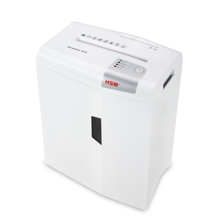 Distruggidocumenti uso moderato HSM Shredstar X10 - P-4 - 20 L - taglio a frammenti 4,5x30 mm - 1045111 1045111 Conf.1