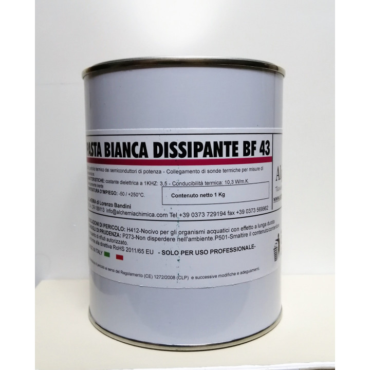 Barattolo Pasta Bianca Dissipante BF43 (formato 1kg.) PRODOTTI DI PULIZIA Conf.1