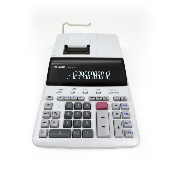 Calcolatrice da tavolo scrivente a 12 cifre CS-2635LW SH-CS2635LW SHARP Conf.1