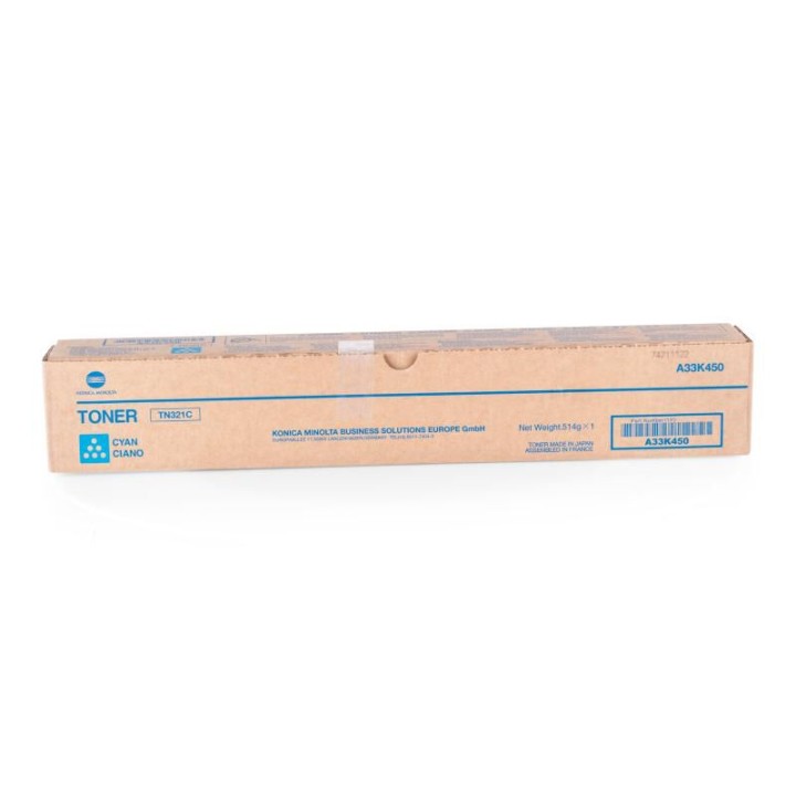 Toner Originale Ciano A33K450, TN321C MINOLTA Conf.1 - Pag.25000