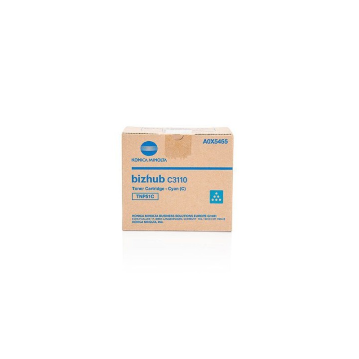 Toner Originale Ciano A0X5455, TNP51C MINOLTA Conf.1 - Pag.5000