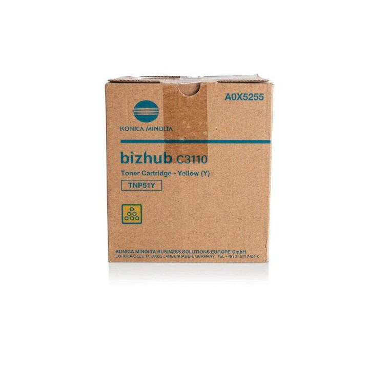 Toner Originale Giallo A0X5255, TNP51Y MINOLTA Conf.1 - Pag.5000