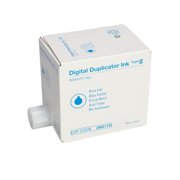 Inchiostro Kit Originale Blu (600cc) 893175, CPI6BLU, PINKJP1000BLU, Type II GESTETNER Conf.1x5